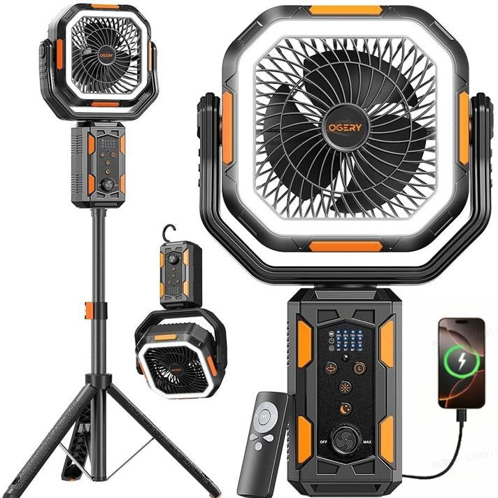 Power Beam Pro - LED Rechargeable Fan - premium tier positioning